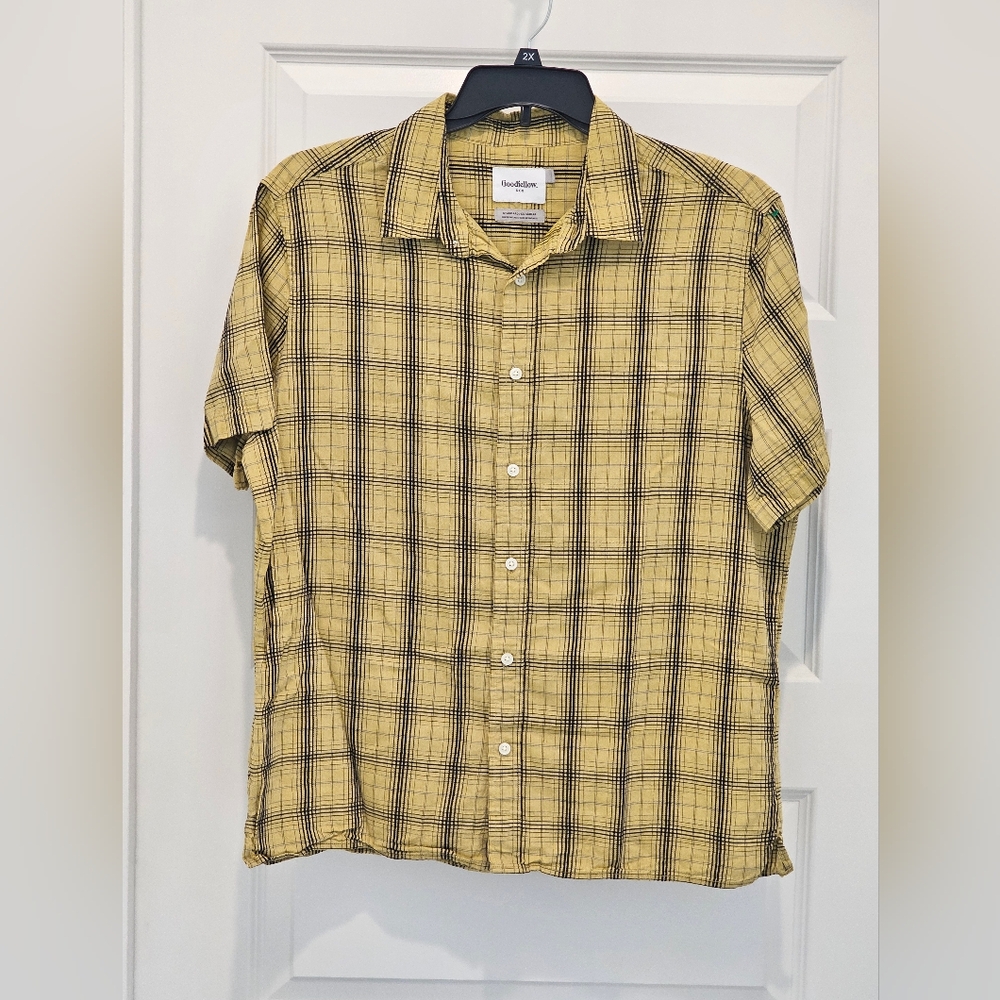 Goodfellow & Co Button Up Men's SS Shirt, GUC, Size Large